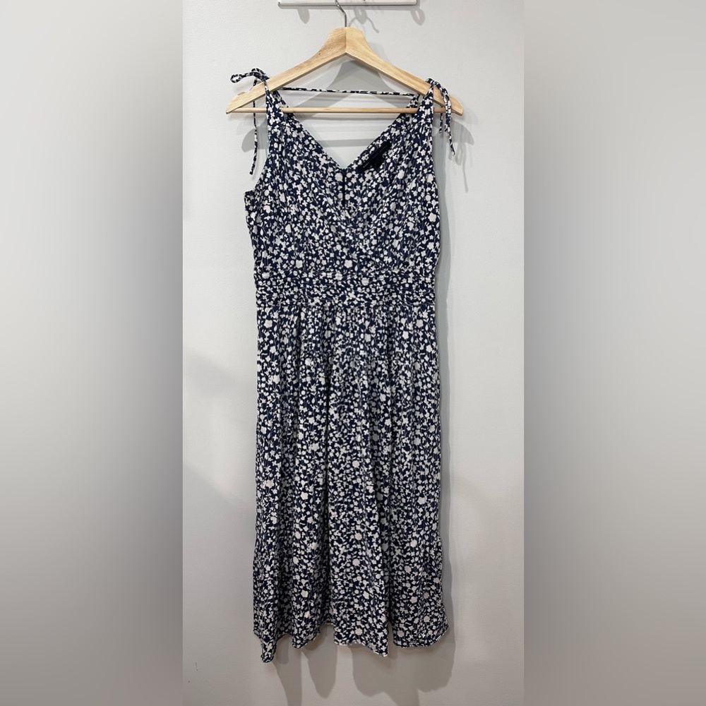 Marc by Marc Jacobs Silk and Cotton Floral Print Midi Dress